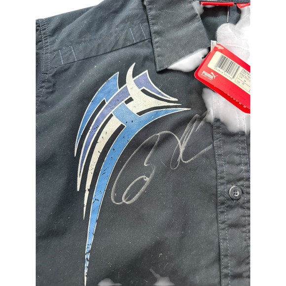 Puma Red Bull Racing Team signed Mens Short Sleeve Button Up Shirt M Toyota - Picture 3 of 5